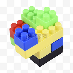 立方体塑料多彩儿童积木