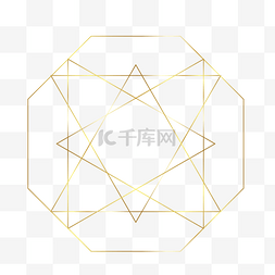 几何金属框图片_几何多面体金金属框架
