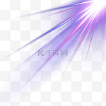 紫色射线抽象光效样式