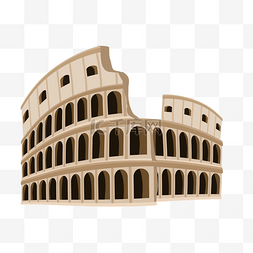 罗马斗兽场精致建筑地标