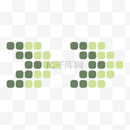 绿色简约向右圆形箭头网页图标