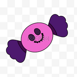 糖果怪兽紫色蓝色糖图片