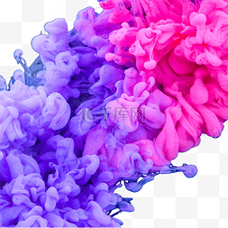 墨水紫色七彩抽象摄影图