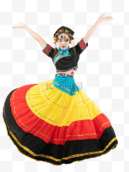 傣族舞跳舞人物