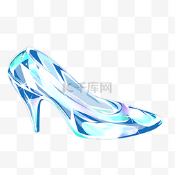 鞋图片_蓝色水晶鞋女士鞋