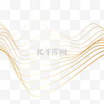 金色曲线金线线条波纹