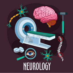 人类与机器图片_神经系统疾病的神经学研究 MRI 机