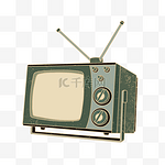 五一五四青年节劳动节复古怀旧电器电视机