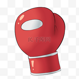 红色拳击手套卡通