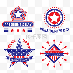 国家自由活动庆典美国总统日标签
