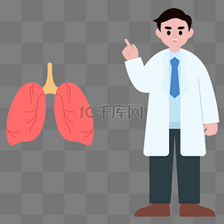 吸烟的肺部图片_医疗医生人体器官肺部