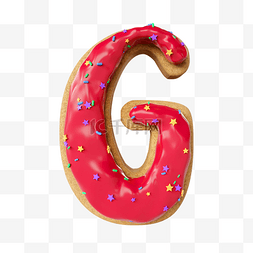 G图片_甜甜圈英文字母g