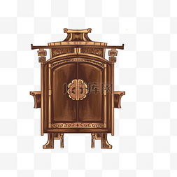 衣柜柜图片_古代家具衣柜橱柜中式红木典雅