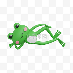 小青蛙的家图片_3DC4D立体可爱青蛙