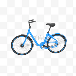 自行车山地骑行图片_C4D3D立体旅行小装饰自行车