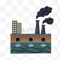 元旦环境设计图片_环境污染排污水