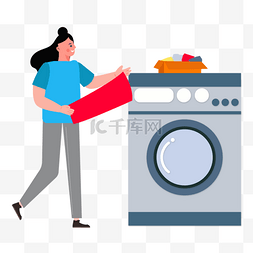 洗衣房标示图片_矢量洗衣材料