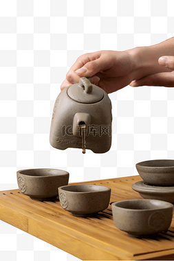 倒茶图片_茶杯茶壶茶具