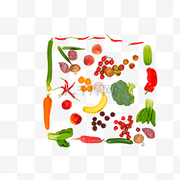 蔬菜蓝素材图片图片_新鲜蔬菜水果果蔬