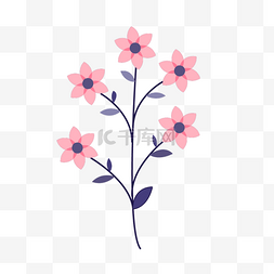 粉色花瓣可爱春天花朵