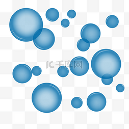 浮泡图片_蓝色的浮水气泡