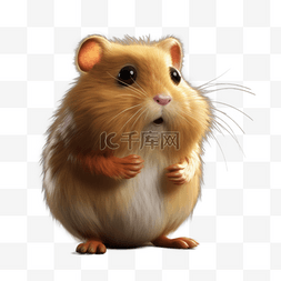 动物仓鼠可爱可爱图片_3D毛绒卡通可爱动物仓鼠