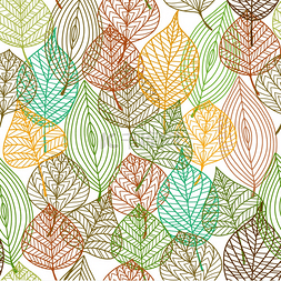 秋天黄色树叶图片图片_用于墙纸、背景或织物设计的方形