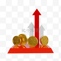 经济钱币图片_3DC4D立体金融经济理财投资