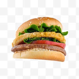 主食图片_鸡肉食物食品汉堡