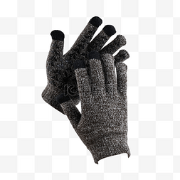 保暖针织图片_手套灰色保暖针织