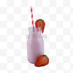 新鲜水果零食图片_冷饮水果零食草莓牛奶
