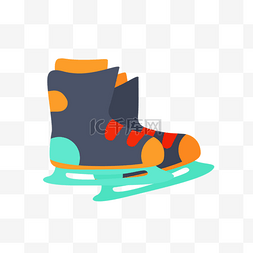 滑冰鞋滑冰运动比赛卡通图片