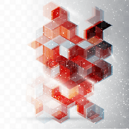 科技网络封面图片_矢量抽象设计六角形背景