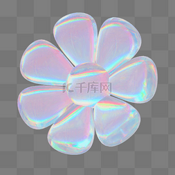 炫彩镭射灯图片_3d玻璃花立体