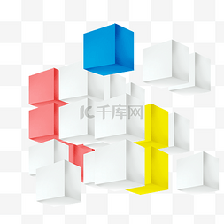 立体商务立方体方块