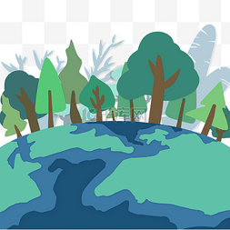 绿色发展图片_绿色低碳环保环境剪纸环境保护