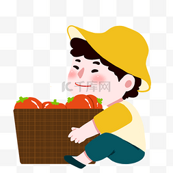 立秋丰收西红柿表情包