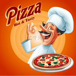 榴pizza图片_chef pizza banner