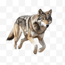 野生动物野生动物图片_卡通手绘野生动物狼
