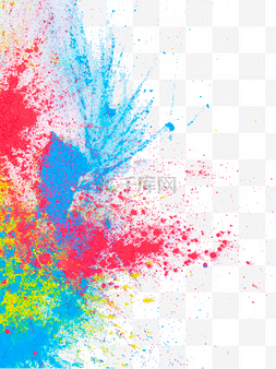 爆炸彩色图片_颗粒  粉末爆炸 飞溅 飞扬 彩色粉