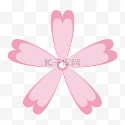粉色可爱卡通樱花花瓣