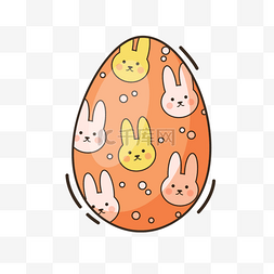 兔子头像可爱复活节彩蛋