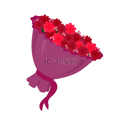 包装花束图片_奢华的大花束与粉红色的春天花朵