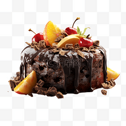 巧克力水果奶油生日蛋糕
