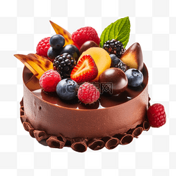 水果巧克力奶油生日蛋糕