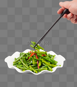 长豆角图片_凉菜凉拌豆角