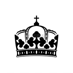 高贵的象征图片_皇冠孤立的国王或王后的象征。