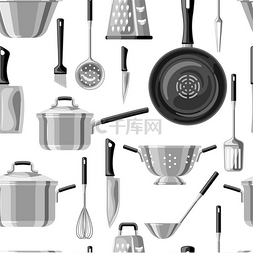 康复设备图片_与厨房用具的无缝模式。