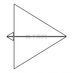 飞机机场图片_纸飞机黑色图标。