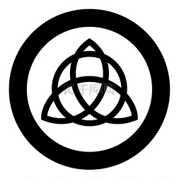 凯尔特人标志图片_结与圆圈三维京人的力量符号部落